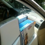 Car is loaded for Consignment Shop Delivery
