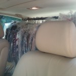Clothes loaded into car for Dress for Success