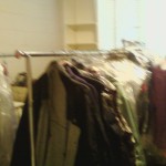 Clothing Racks in Closet Room